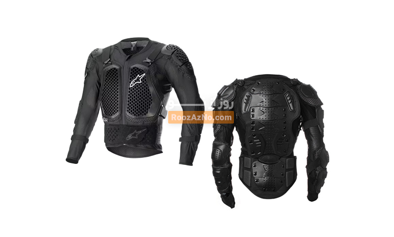 Shoulder and upper body protective armor for motorcycling